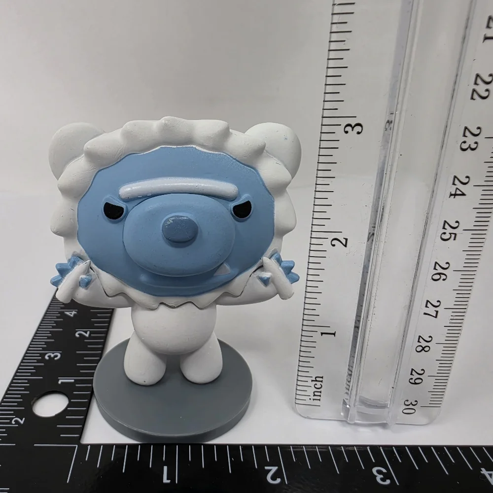 Deddy Bear White and Blue Toy Figure